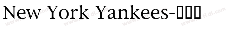 New York Yankees字体转换